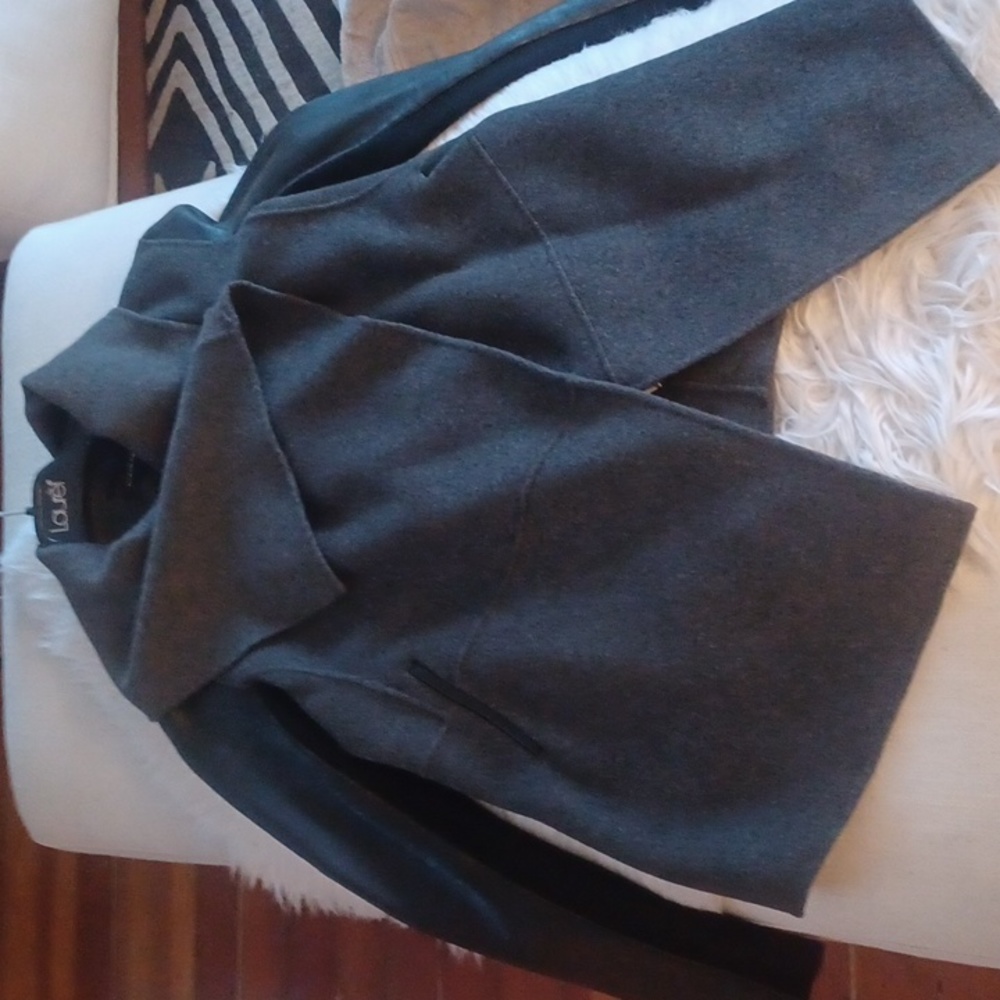 Mackage wool and leather coat xs